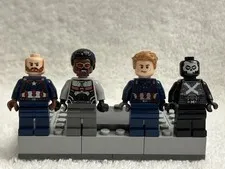 LEGO Marvel Super Heroes Minifigures Captain America (beard), Falcon, Capt. Amer