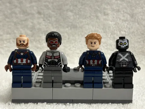 LEGO Marvel Super Heroes Minifigures Captain America (beard), Falcon, Capt. Amer