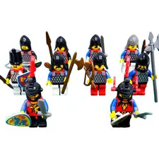LEGO Castle Minifigure 6085 Black Monarch’s Castle Knights Horses Shields 1988