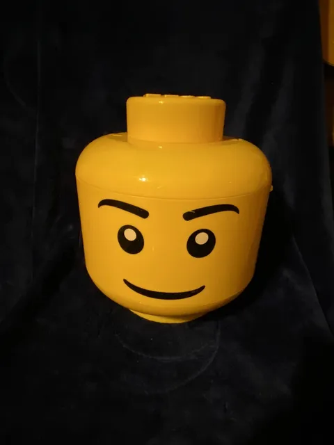 LEGO Yellow Head Large Storage Bin Container Sorter