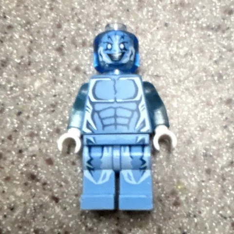 LEGO Blue Minifigure Character Figure with Printed Armor Suit, Assembled