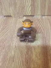 Lego Duplo Figure Monkey small brown arms move Zoo Animals
