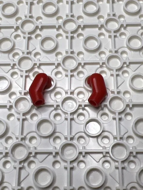 LEGO 981 & 982 Red Minifigure Replacement Arms x2 - 1 Pair Left Right