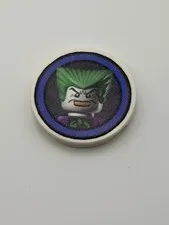 Batman Video Game The Joker Character Icon - Printed On Real A 3x3 LEGO Brick