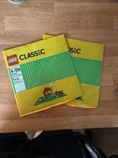 LEGO Classic 10700 Green Baseplate • 2-Pack Building Plates New Sealed