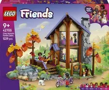 LEGO Friends Cozy Fall Forest Cabin 42705 Building Toy Set 4 Minidolls New Gift
