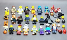 Lego Minifigure Lot Batman Joker Alien Minecraft Bike, Dog, Cat Police Man