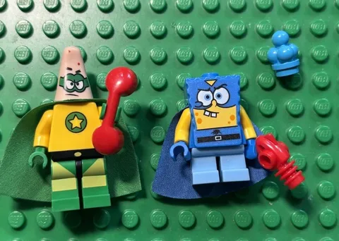 LEGO: Super Hero SpongeBob + Patrick, bob026, bob025, 3815, HEROIC HEROES, 2012