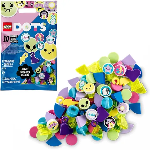 LEGO DOTS Extra dots – Series 6 Emoji Tiles Beads Polybag Set 41946