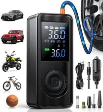 Xeitin Tire Inflator Portable Air - 150 Psi 4X Inflation Rechargeable 12V Dc