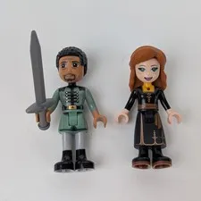 LEGO Frozen MiniFigures from Set 41164 - Lieutenant Matthias & Princess Anna