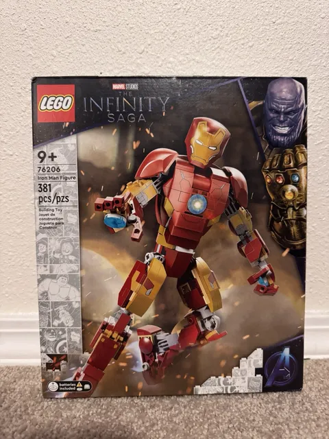 LEGO The infinity Saga 76206 Iron Man Figure Light Brick Included New Box Sealed