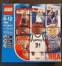 LEGO Sports NBA Collectors Basketball Set 3566 10pc Trading Cards Jalen Rose KG