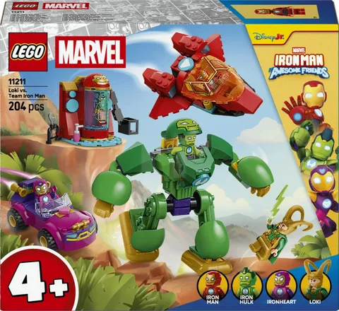 LEGO Marvel Iron Man and His Awesome Friends Loki vs. Team Iron Man 11211 Set