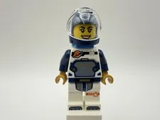 LEGO CITY Part cty1692 - Female Astronaut, White Spacesuit with DrkBlue Arms-1pc