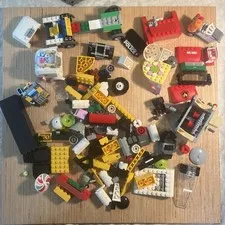 LEGO PARTS LOT Cars Car Hood  Wheels Mixed Lot Random Pieces Legos Police Fire