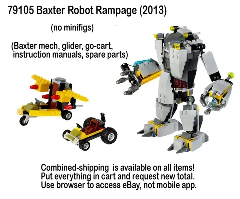 Lego Teenage Mutant Ninja Turtles 79105 Baxter Robot Rampage no figs TMNT