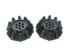 Lot of 2 Lego 64712 Giant Wheel Silver Gray Replacement Part Piece