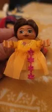 Vintage LEGO Duplo Brown Long Hair Princess 4825 HARD TO FIND!