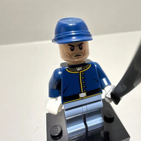 LEGO Minifigure, Minifig, Fig, Cavalry Soldier - Lone Ranger, Stubble tlr020