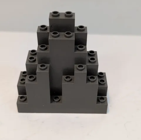 LEGO 6083 Rock Panel 3x8x7 Triangular LURP Dark Bluish Gray x1 Genuine