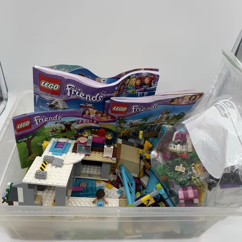 Lego Friends Ski Resort 41324 Water Park 41323 Sunshine Harvest 41026 Incomplete