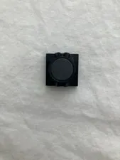 Vintage Lego Magnet Holder Tile 2 x 2 Short Arms 2609a + Black Cylindrical 73092