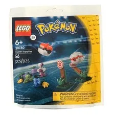 LEGO Kids Multi Pokemon Trainer Supplies 30730 Building Set Polybag 56pc