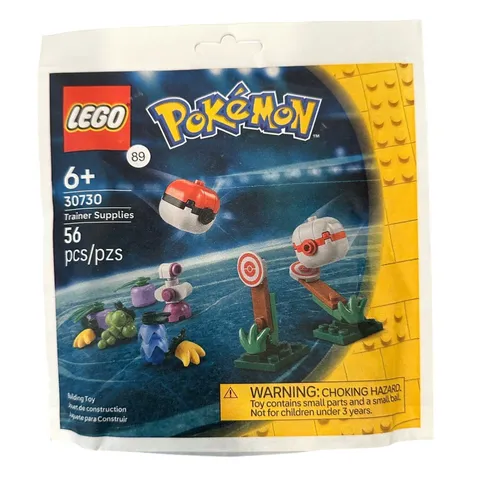 LEGO Kids Multi Pokemon Trainer Supplies 30730 Building Set Polybag 56pc