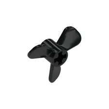 LEGO 10x Black Propeller 3 Blade 3 Diameter with Axle Hole inv.591