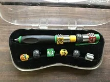 c.1999 Vintage LEGO WRITING SYSTEM PEN "RACE" Checkered Flag In Case