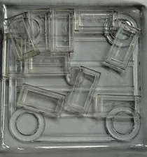 LEGO Tile 1 x 2,  3069, Trans-Clear, QTY 10 Free Shipping
