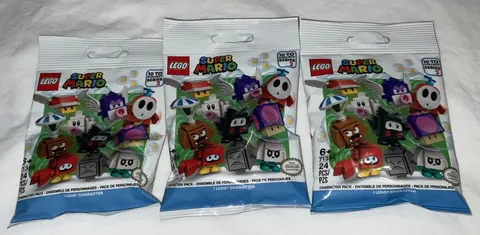 Lot of 3 Super Mario Series 2 Minifigures - "Blind Bags"! 71386! Nice!