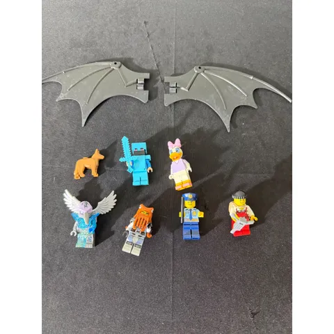 LEGO Minifigure Lot 6pc Multicolor EUC Minecraft Disney Chima Atlantis Wings
