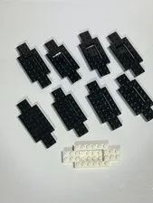LEGO 9 Car Vehicle Base Chassis Black and white 4x10   30029  E121