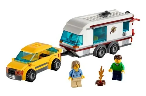 LEGO CITY: Car and Caravan (4435) - Complete with Instructions and Minifigures