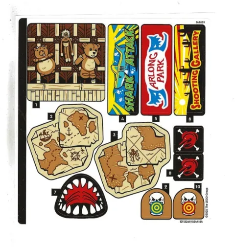 LEGO 75638 One Piece BATTLE AT ARLONG PARK sticker sheet