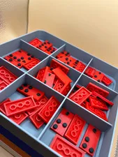 Brick Style Stackable Trays | Divider 2-3-4-6-9 Splits |