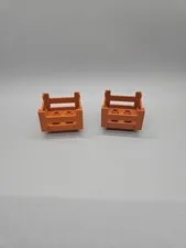 Lego Duplo Wood Crate Lot Of 2 6446 Brown Box