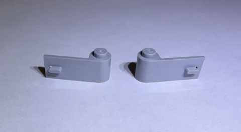 Lego Lot Of 2 Medium Stone Grey Doors Door 1x3 Car Left & Right New City