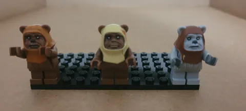 Lego Star Wars Ewok Minifigure Lot- Wicket + Paploo + Gray Variant