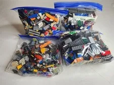 Bulk LEGO LOT 5 Pound Box of Bricks, parts, Pieces, Tires accessories five pound