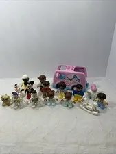 Lego Duplo Item Cafe Catering Van pink/teal With Figures Lot.