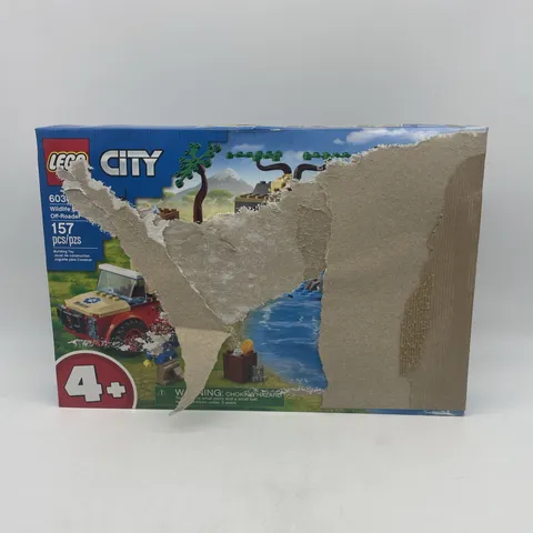 LEGO City Wildlife Rescue Off-Roader 60301 Set, 157 Pieces! Heavy Box Damage
