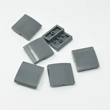 15068 LEGO Parts Slope Curved 2x2 No Studs DARK BLUISH GRAY (6)