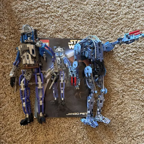 Lego 8012 8011 Jango Fett Super Battle Droid Attack Of The Clones Technic Figure