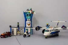 LEGO City Sky Police Air Base 60210 - Used W/ Minifigures, No Box, Near Complete