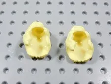 LEGO Lot of 2 Yellow Blonde Female Girl Hair Minifig Wavy Over the Shoulder BQ