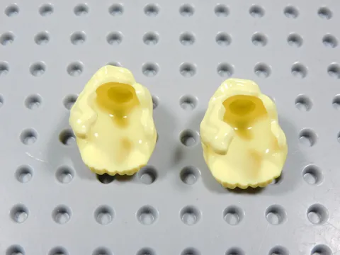LEGO Lot of 2 Yellow Blonde Female Girl Hair Minifig Wavy Over the Shoulder BQ