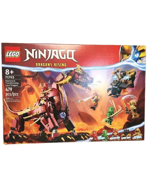 LEGO Ninjago 71793 Dragons Rising Heatwave Transforming Lava Dragon NEW